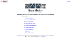 Desktop Screenshot of bramstoker.org